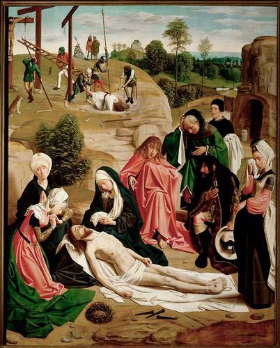 Geertgen Tot Sint Jans Geertgen painted The Lamentation of Christ for the altarpiece of the monastery of the Knights of Saint John in Haarlem oil painting picture